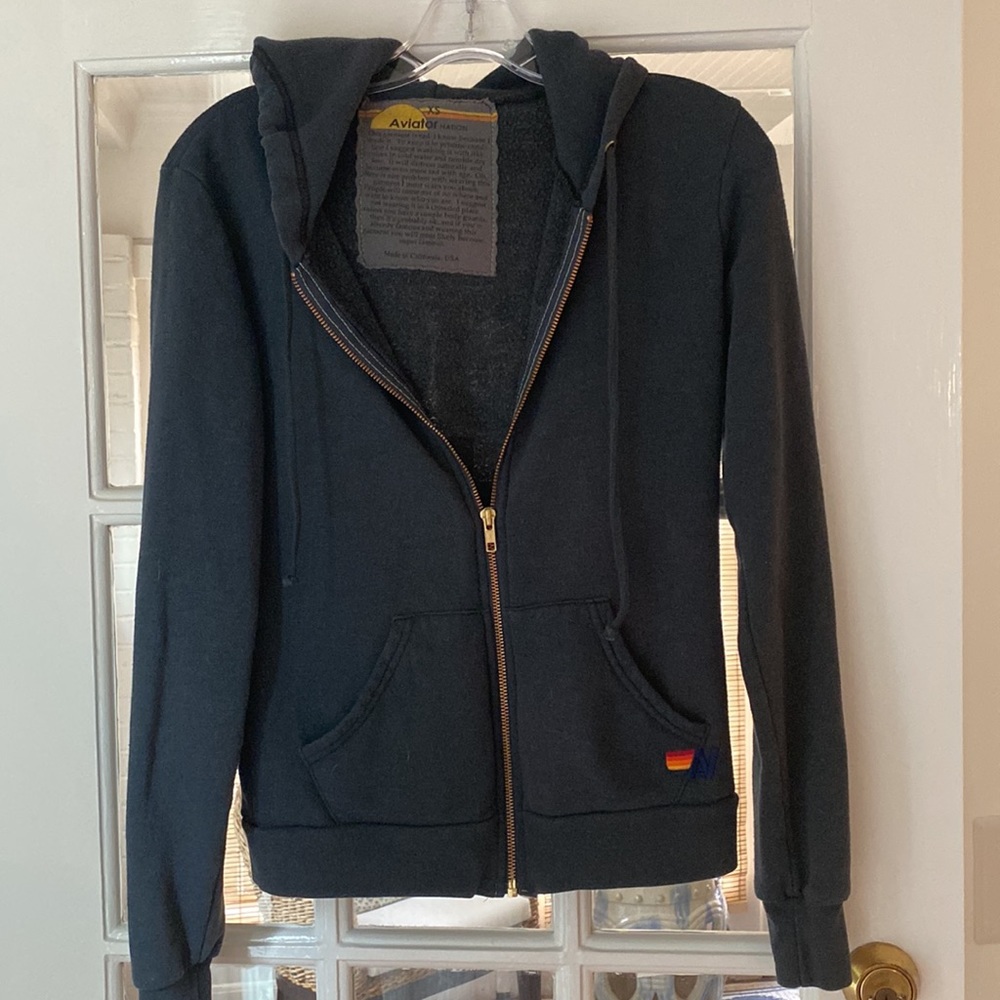 Aviator Nation EUC, unisex zip up jacket
